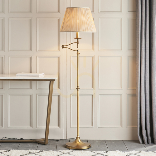 Jelölje be Állólámpa Interiors Stanford sárgaréz 160 cm 63621