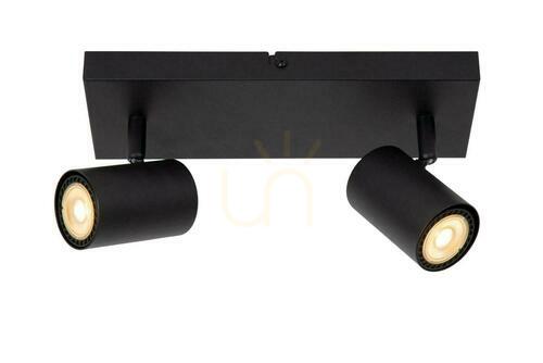 Jelölje be Plafonlámpa Lucide AMIGO fekete 2x GU10 LED CCT 28 cm 53910/02/30