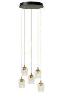 Függőlámpa Lucide BERLIANE arany 34 cm LED 5 fényforrás 00430/21/60 small 0