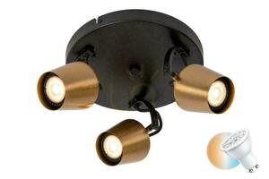 Plafonlámpa Lucide EMILE arany-fekete 3xGU10 LED CCT 23 cm 51901/13/02 small 0