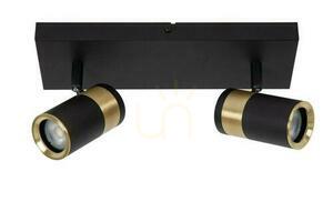 Plafonlámpa Lucide GORIK fekete arany LED GU10 2x 15 cm 53909/02/30 small 1