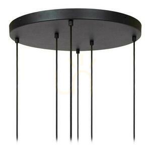 Lucide Joanet függőlámpa 3xE27 sárgaréz fekete üveg 65 cm 45494/16/96 small 5