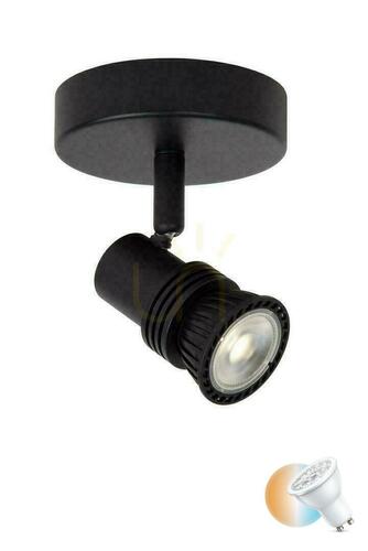 Jelölje be Fali lámpa Lucide KIANTI fekete fém GU10 1x LED