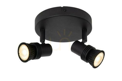 Jelölje be Plafonlámpa Lucide KIANTI fekete 2x GU10 LED 15 cm