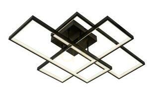Lucide LOKERO fekete LED mennyezeti lámpa 50 cm 60W￼ small 0