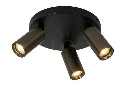 Jelölje be Plafon lámpa Lucide RITMO barna 3x MR11 LED alumínium 18 cm