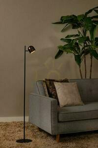 Lucide SKANSKA RECH újratölthető LED állólámpa 3 W, kávébarna, IP44, 137 cm small 3