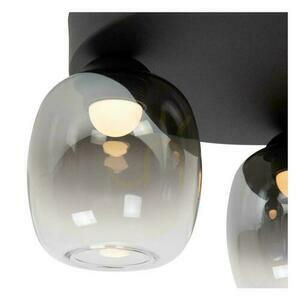 Plafon Lucide TAMINO fekete 3-ágú LED üveg fém 36 cm kiszállítás small 3
