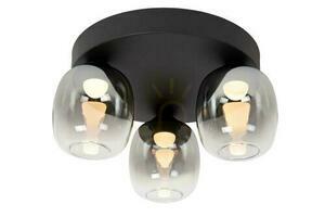 Plafon Lucide TAMINO fekete 3-ágú LED üveg fém 36 cm kiszállítás small 0
