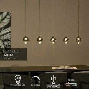 Függőlámpa Lucide Tamino fekete LED 5 lámpás modern 127 cm rúd_lámpa small 2