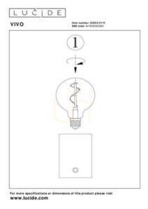 Lucide VIVO LED asztali lámpa ezüst fém 22,5 cm 52502/01/11 small 4