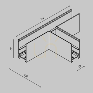 EXILITY TRA034CT-41B-DE gyűjtősíncsatlakozó Maytoni small 5