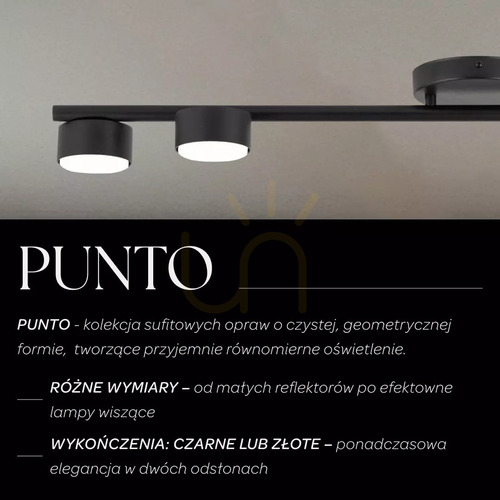 Jelölje be Plafon Sigma PUNTO 5xGX53 fekete 90,5 cm 40820