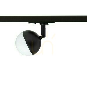 Lyra Spotlight 1 fázisra. Rails Fekete tej akril 230 V Led 5 W 3000 K small 0
