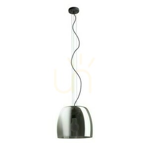 Orlando 35 függőlámpa színezett üveg/fekete 230 V Led E27 24 W. small 0