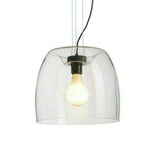 Orlando 35 függőlámpa átlátszó üveg/fekete 230 V Led E27 24 W. small 1