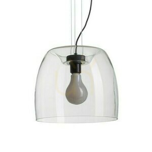 Orlando 35 függőlámpa átlátszó üveg/fekete 230 V Led E27 24 W. small 3