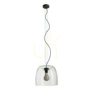 Orlando 35 függőlámpa átlátszó üveg/fekete 230 V Led E27 24 W. small 4