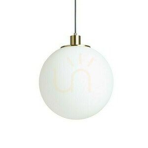 Boulder 30 opálüveg/brusztolt sárgaréz függőlámpa 230 V Led E27 15 W. small 2