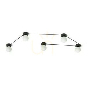 Plafond Vela V mennyezeti fekete opálüveg 230 Led G9 5x6 W. 0 Plafond Vela V mennyezeti fekete opálüveg 230 Led G9 5x6 W. small 0