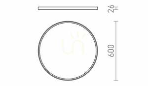 Rendl LANA 60 R14299 LED mennyezeti lámpa – fehér, 60 cm, 50 W, 3000/4000/6000 K small 7