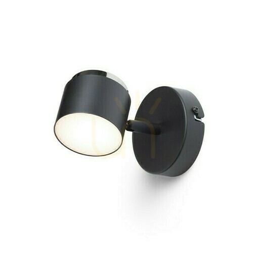 Jelölje be Nova I fali lámpa Fekete króm/akril tej 230 V Led 4,2 W 3000 K