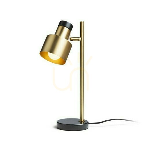 Jelölje be Divina asztali lámpa Brass/Decor Fekete 230 V Led E27 5 W.