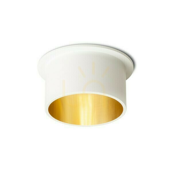 Előadás Orta süllyesztett mennyezeti lencse fehér/arany 230 V Led Gu10 9 W. Orta süllyesztett mennyezeti lencse fehér/arany 230 V Led Gu10 9 W.