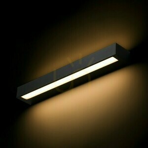 Fali lámpa Aster 50 fali lámpa Fekete tej akril 230 V Led 2x10 W Ip65 3000 K small 3