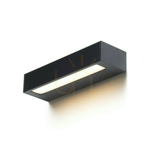 Jelölje be Fali lámpa Aster 25 Fekete tej akril 230 V Led 2x6 W Ip65 3000 K