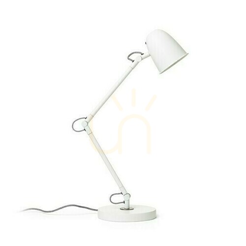 Jelölje be Danny asztali lámpa fehér nikkel matt 230 V Led E14 5 W.