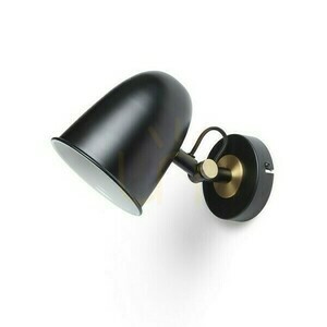 Rendl DANNY WALL fali lámpa fekete sárgaréz LED E14 max 5 W R14186 small 0