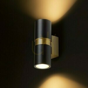 Kültéri fali lámpa Mano Black/Brass Brushed 230 V Led Gu10 2x8 W Ip54 2 Kültéri fali lámpa Mano Black/Brass Brushed 230 V Led Gu10 2x8 W Ip54 small 2