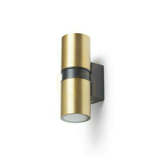 Jelölje be Kültéri fali lámpa Mano Brushed Brass/Fekete 230 V Led Gu10 2x8 W Ip54
