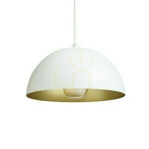 Gladys 30 fehér/arany függőlámpa 230 V Led E27 15 W. 2 Gladys 30 fehér/arany függőlámpa 230 V Led E27 15 W. small 2