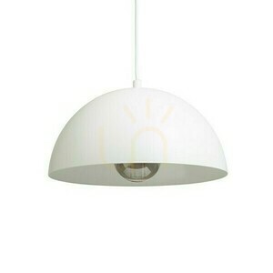 Gladys 30 fehér/fehér 230 V Led E27 15 W függőlámpa. small 3