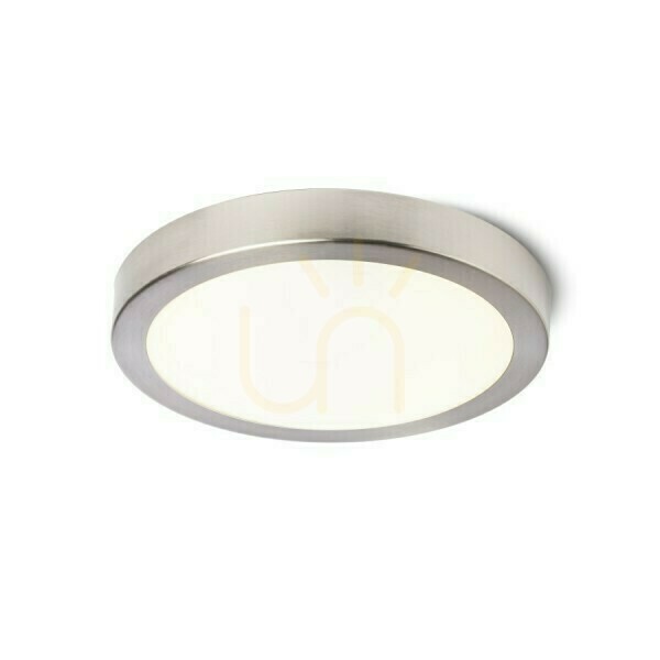 Jelölje be Barry Led fürdőszoba mennyezeti lámpa nikkel matt 230 V 12 W Ip44 3000 K Barry Led fürdőszoba mennyezeti lámpa nikkel matt 230 V 12 W Ip44 3000 K