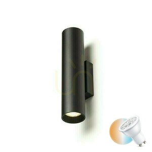 Fali lámpa Luke Fekete 230 V Led Gu10 2x7 W. small 0
