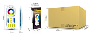 Mi-Light FUT092 RGB+CCT távirányító, 4 zóna, fehér, 2,4 GHz RF small 5