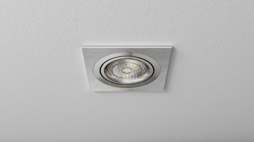 Jelölje be LED Labs GABI 20-1320-06 szálcsiszolt ezüst állítható süllyesztett keret 90 mm 67 mm kivágás