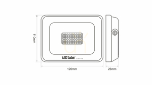 DRAGO 20W NW IP65 SLIM LED-es reflektor 20W NW IP65 small 1