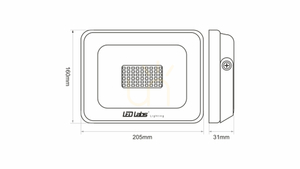 DRAGO 50W NW IP65 SLIM LED reflektor 50W NW IP65 SLIM LED reflektor small 1
