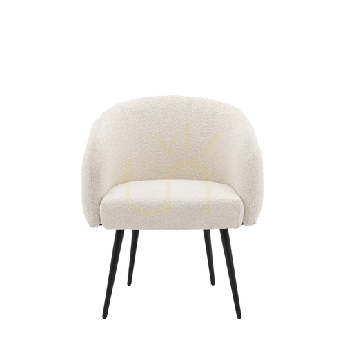 Jelölje be Gallery Direct Bugatti off white bouclé fotel 69 × 64 × 81 cm