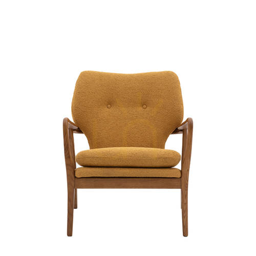 Jelölje be Gallery Direct Jensen okkersárga tölgy Mid-Century fotel 73 × 71 × 85 cm