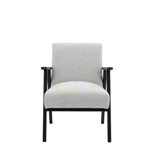 Jelölje be Gallery Direct Neyland Stone fotel fekete vázzal 61 × 73 × 80,5 cm