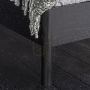 Gallery Direct Wycombe fekete tölgy orsós ágy, 157 × 212 cm small 2