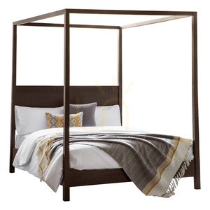 Gallery Direct Boho Retreat barna baldachinos ágy 160 × 200 cm small 0