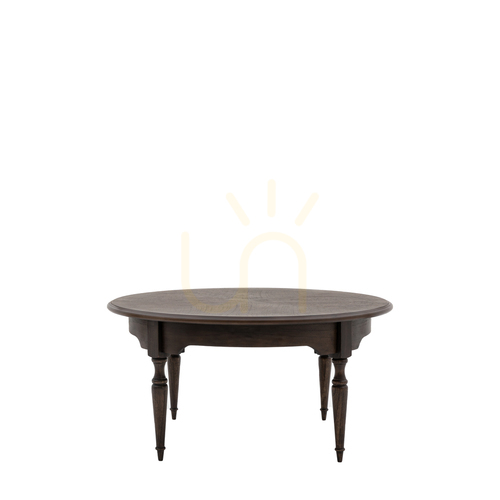 Jelölje be Dohányzóasztal Gallery Direct Madison 90x90x45 cm sötét fa mindi MDF