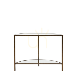 Konzolasztal Gallery Direct Hudson bronz fém üveg 100x35x75 cm small 5