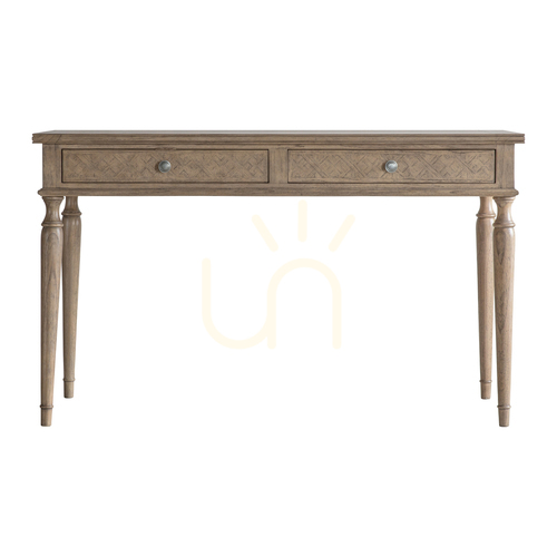 Jelölje be Íróasztal Gallery Direct Mustique 2 fiókos természetes mindi fa 130x60x78 cm